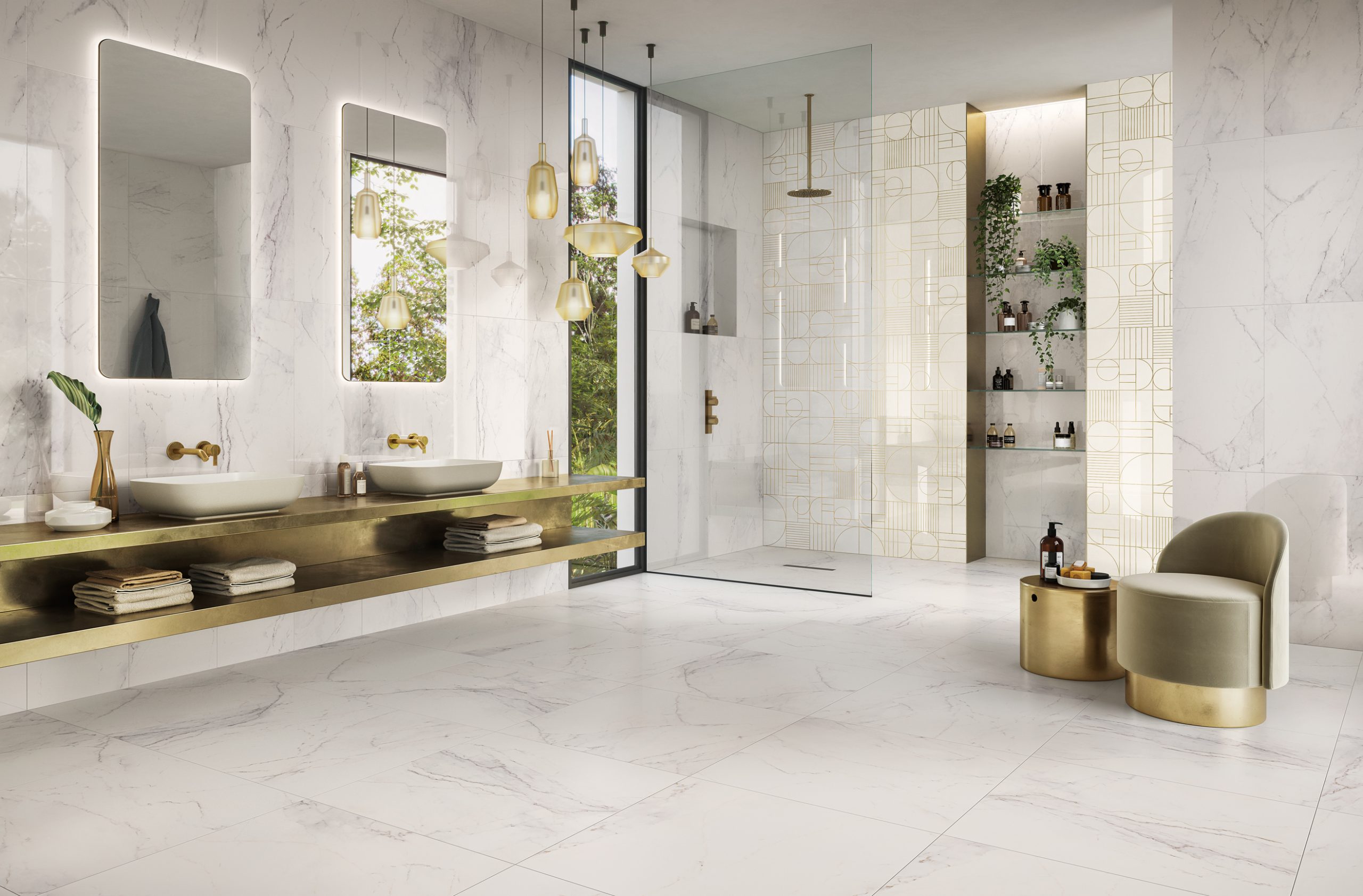 découvrez notre sélection de carreaux en grès cérame : résistants, esthétiques et faciles d'entretien, ils sont idéaux pour sols et murs, intérieur comme extérieur.